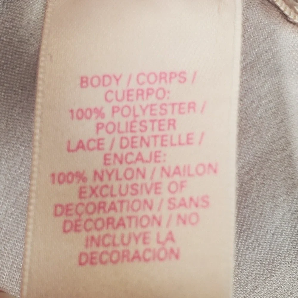 Vintage Victoria's Secret Lace Chemise Dress Women Small Light Pink Y2K Babydoll